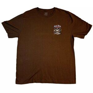 Daytona Beach Bike Week 2014 Florida Brown T Shirt Men's Size XL